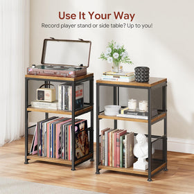 Simple Trending vinyl storage holds up to 200 albums for easy access