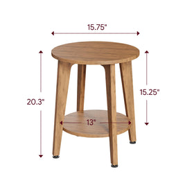 Simple Trending Round Side Table built from durable wood panels for everyday use