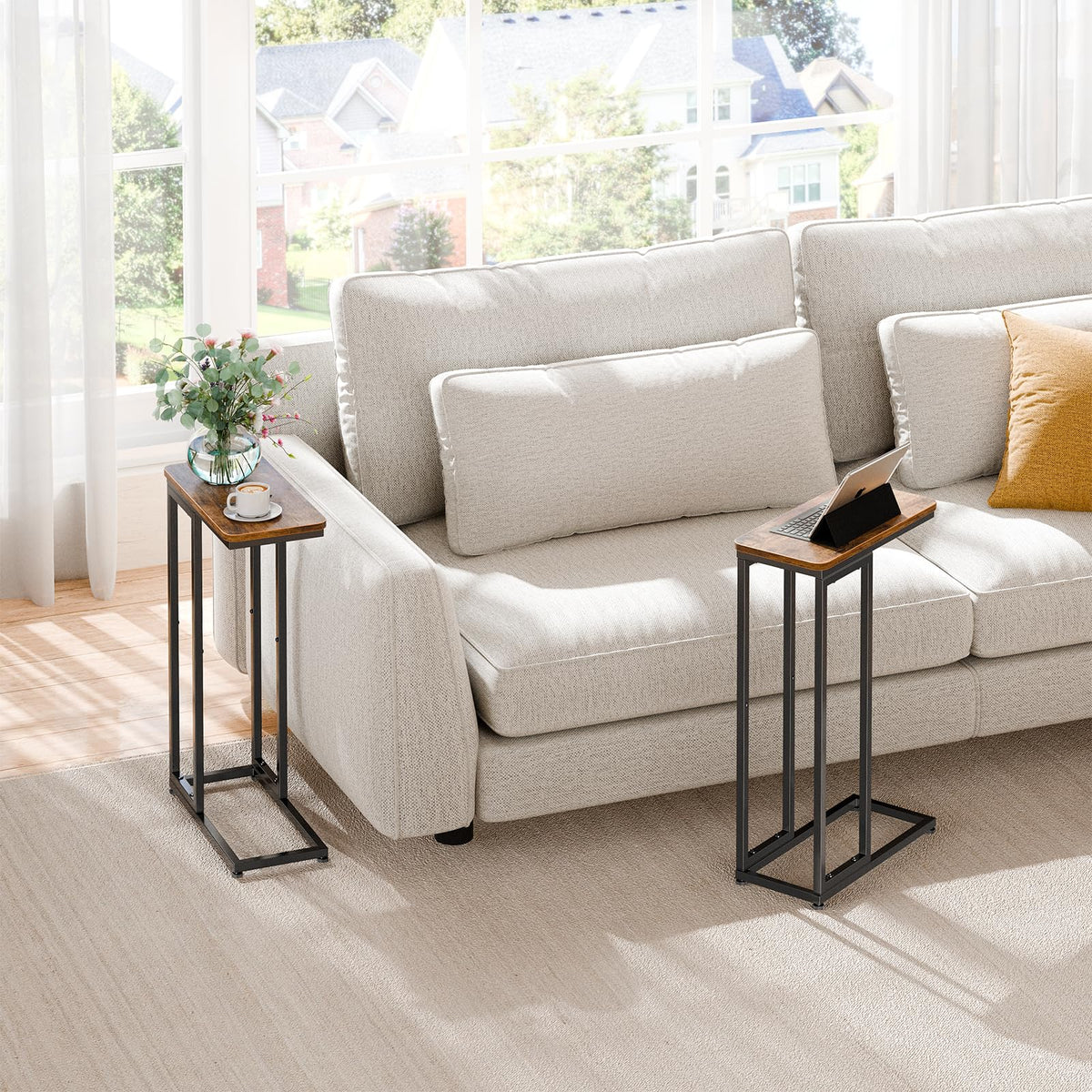 Simple Trending slim-profile end table fits tight spaces
