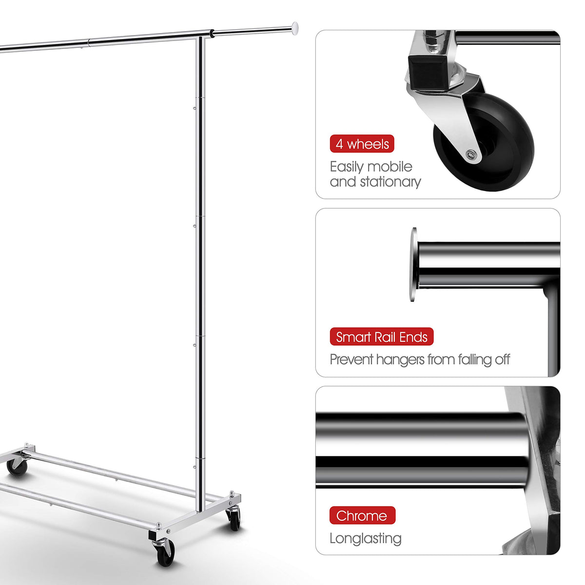 Simple Trending chrome frame demonstrates rust-resistant durability for long-term use