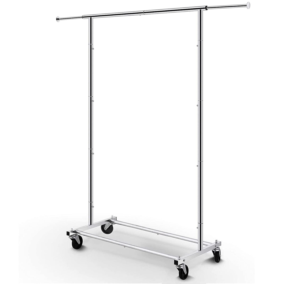 Simple Trending Standard Rod Rack front view with extended top rail for versatile hanging
