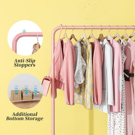 Simple Trending steel garment rack with durable finish withstands daily use in busy spaces.