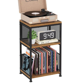 Simple Trending compact table doubles as bookshelf and nightstand