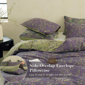Simple&Opulence muslin duvet cover seven corner ties prevent shifting of the insert.