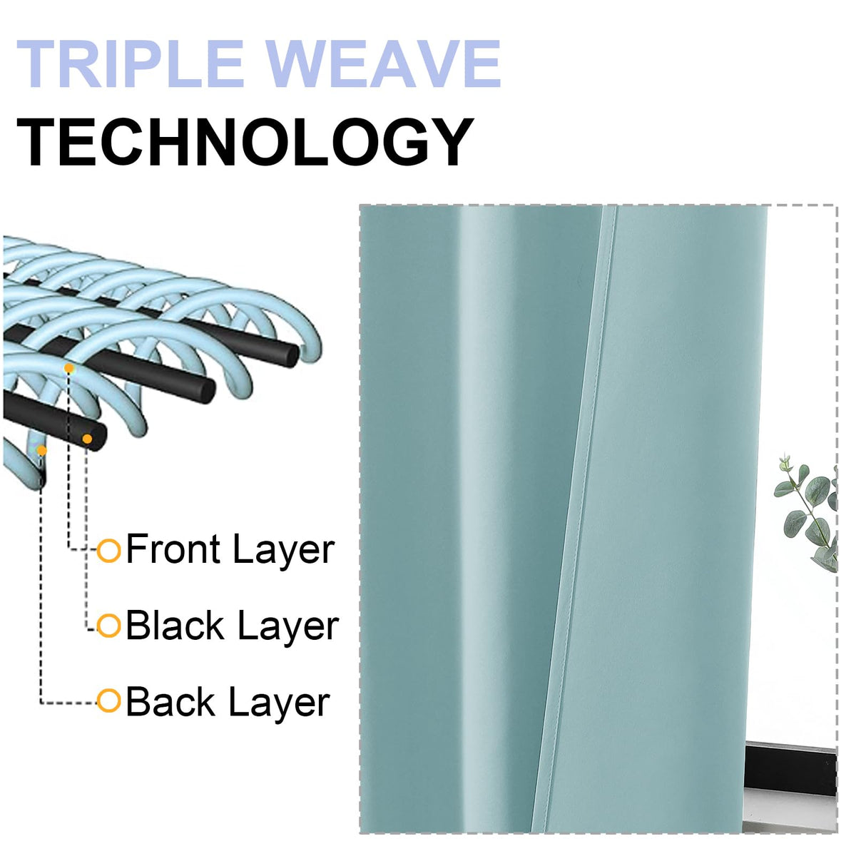 Double-sided Simplebrand Ava Aqua fabric for versatile styling.