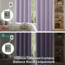 Simplebrand Ava Lilac energy-saving illustration suggests temperature regulation