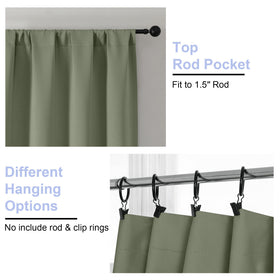 Simplebrand Ava sage green energy-saving curtains help maintain comfortable rooms.
