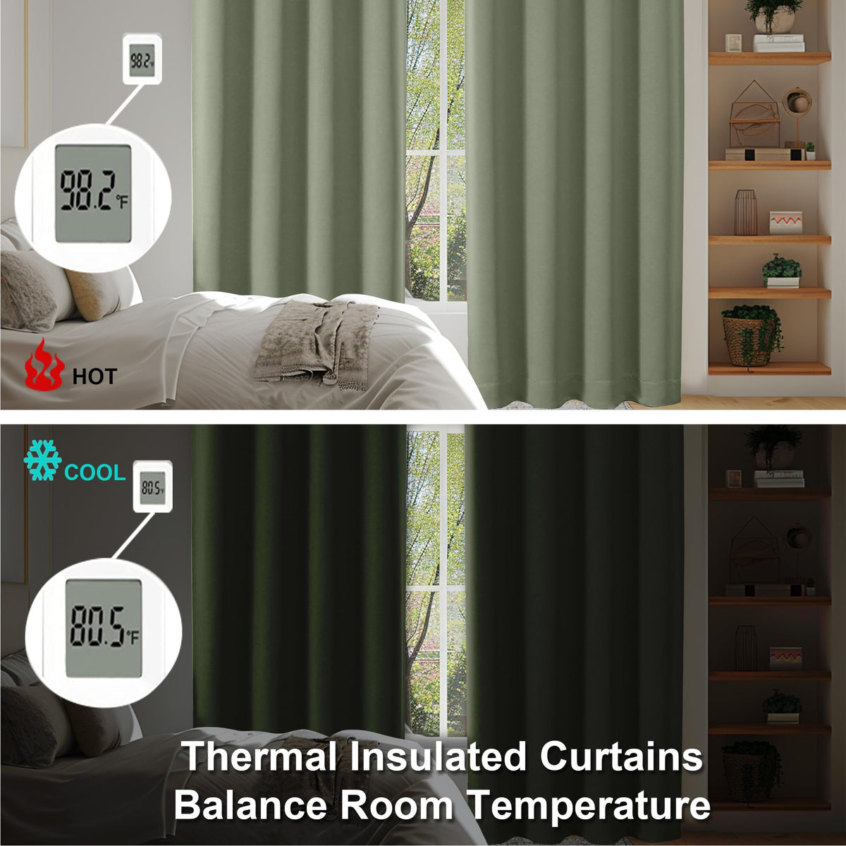 Simplebrand Ava Sage Green soft-drape texture adds elegance to living spaces.