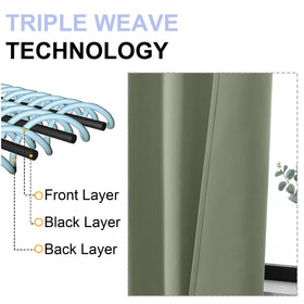 Simplebrand Ava sage green thermal insulated fabric moderates heat and cold.