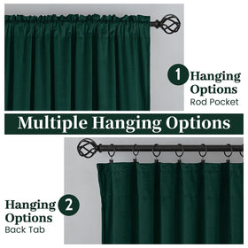SimpleHome 96-inch velvet panels provide full coverage and a luxurious soft touch