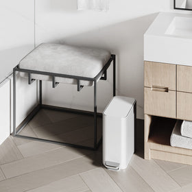 simplehuman 150,000-step all-steel pedal emphasizes durable everyday use.