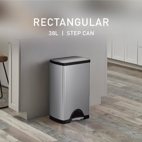 simplehuman 38L removable inner bucket enabling easy disposal and quick cleaning