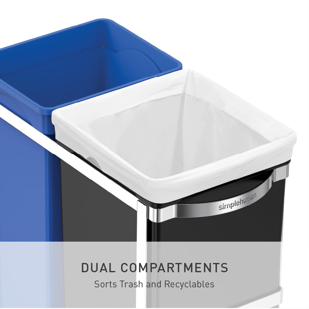 ball-bearing tracks enable a smooth glide for the pull-out bin