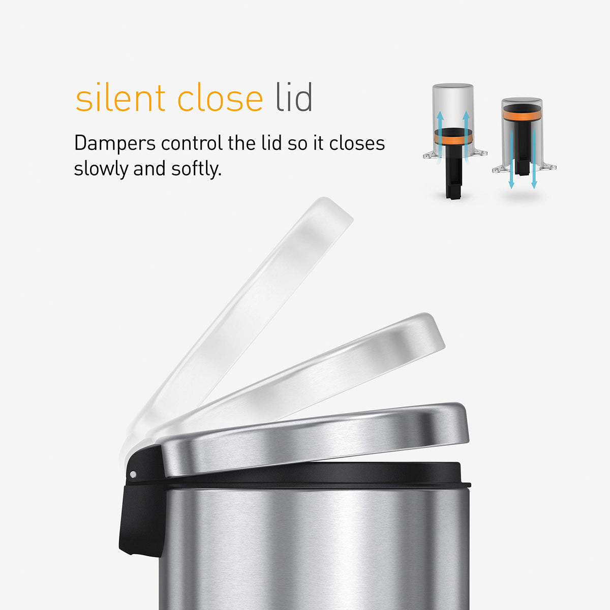simplehuman code-a liners fit this can tightly with no bunching or slipping