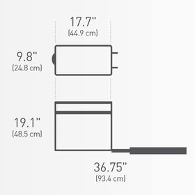 simplehuman Code K liners fit image illustrating tailored liners prevent bag slippage