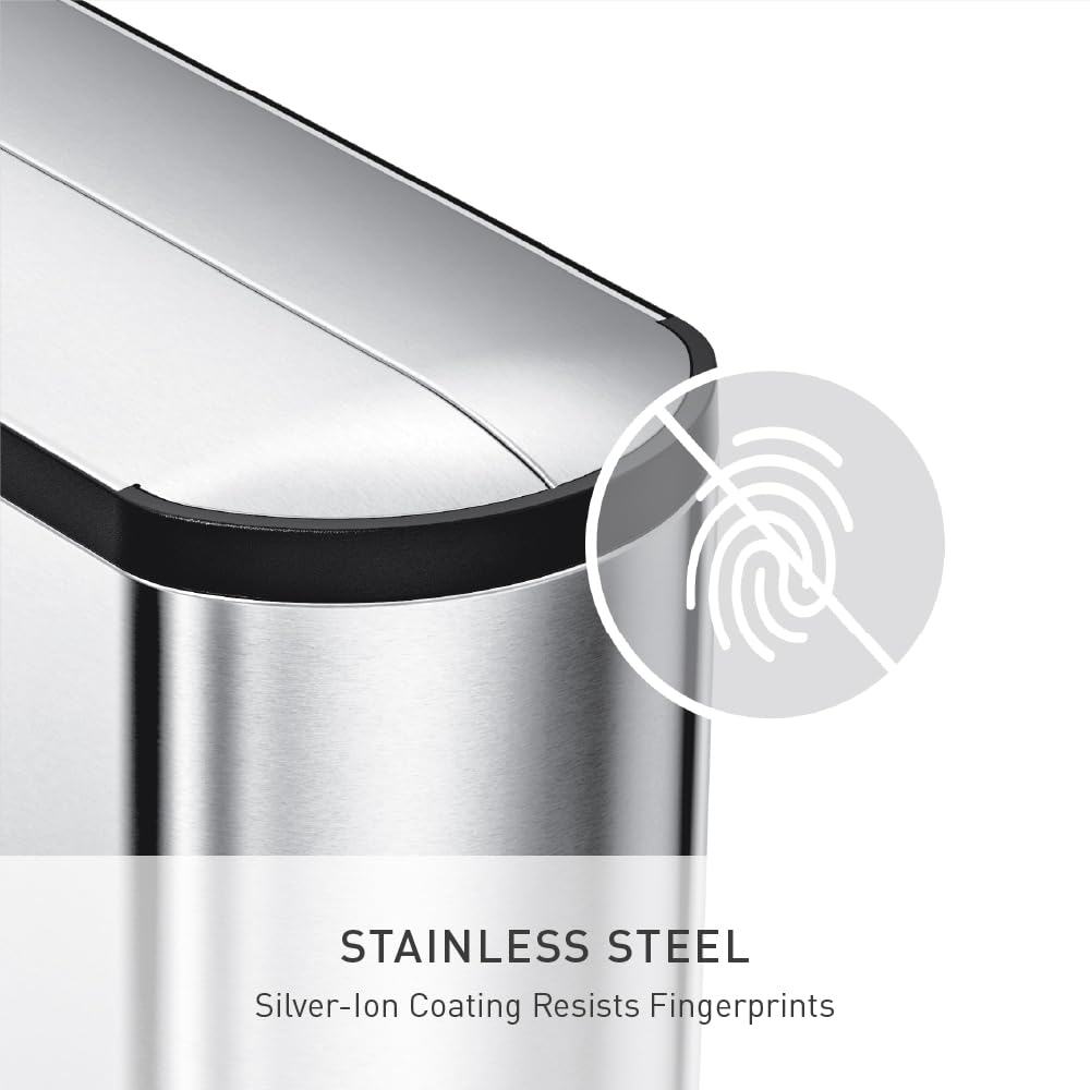 simplehuman code r liners fit precisely, keeping bags neat and secure.