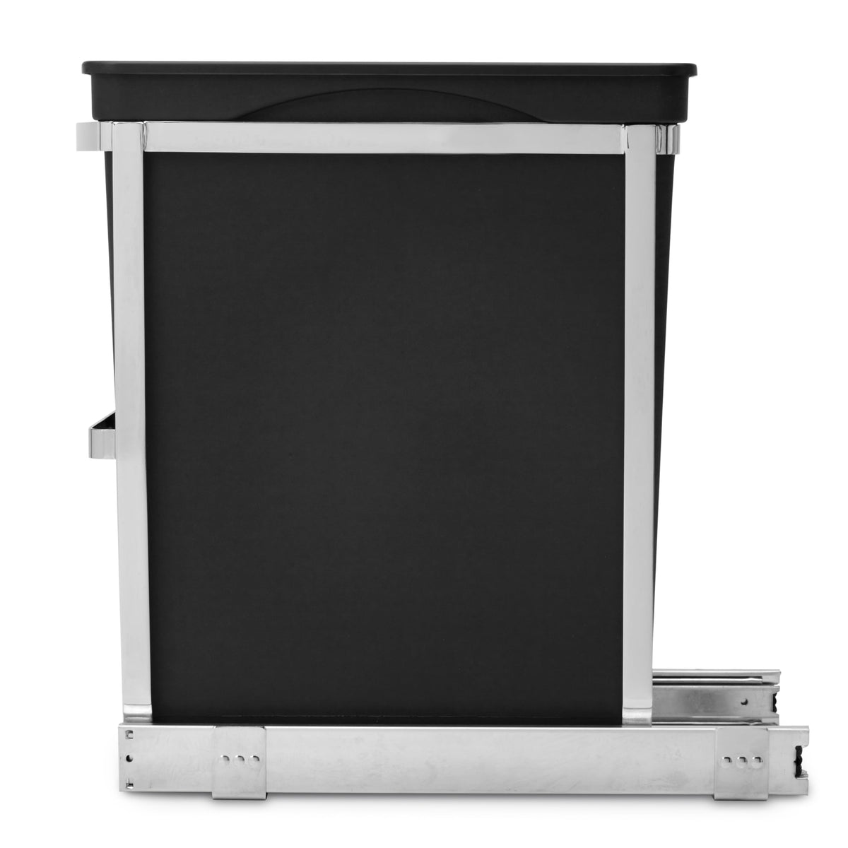 simplehuman commercial-grade ball-bearing tracks image focusing on smooth drawer glide