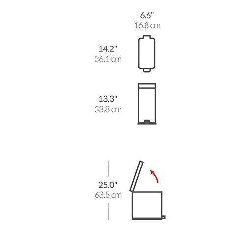 simplehuman removable inner bucket compatible with grocery bags