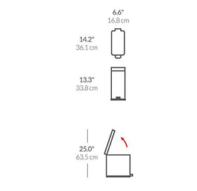 simplehuman removable inner bucket compatible with grocery bags