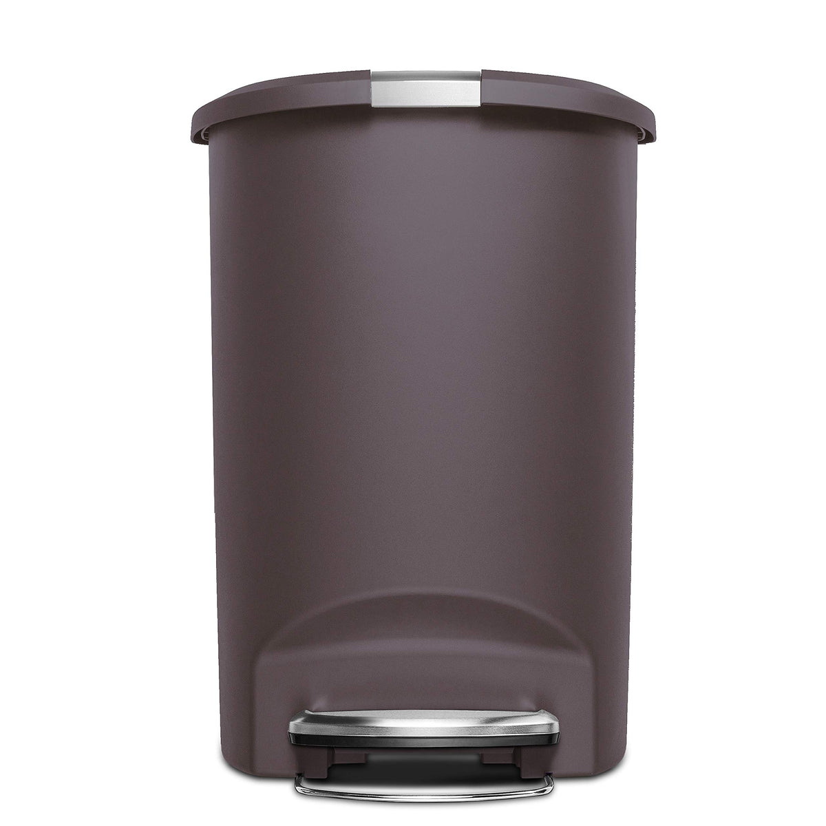 simplehuman integrated handle enables easy moving and positioning.