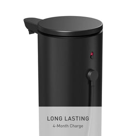 simplehuman liquid sensor pump wide refill opening for quick, spill-free refills.
