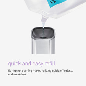 simplehuman pulse pump paired with hand soap for a coordinated look