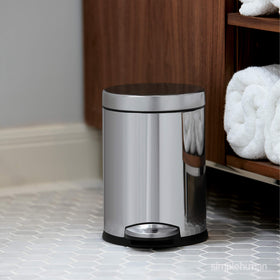 simplehuman removable inner bucket with 75% recycled plastic for easy dumping and cleaning