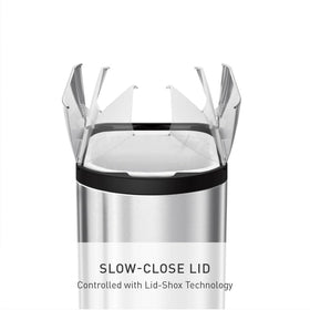 simplehuman removable inner bucket for easy dumping and rinsing.