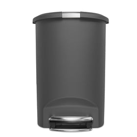 simplehuman slide lock keeps the lid shut to deter pets and spills