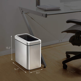 simplehuman Slim Open Can 25L Code F liner fit ensures neat restocking