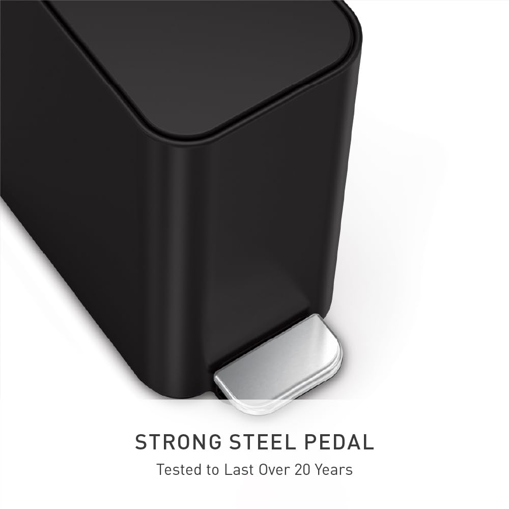 simplehuman Slim Step Can 5L removable inner bucket for easy cleaning