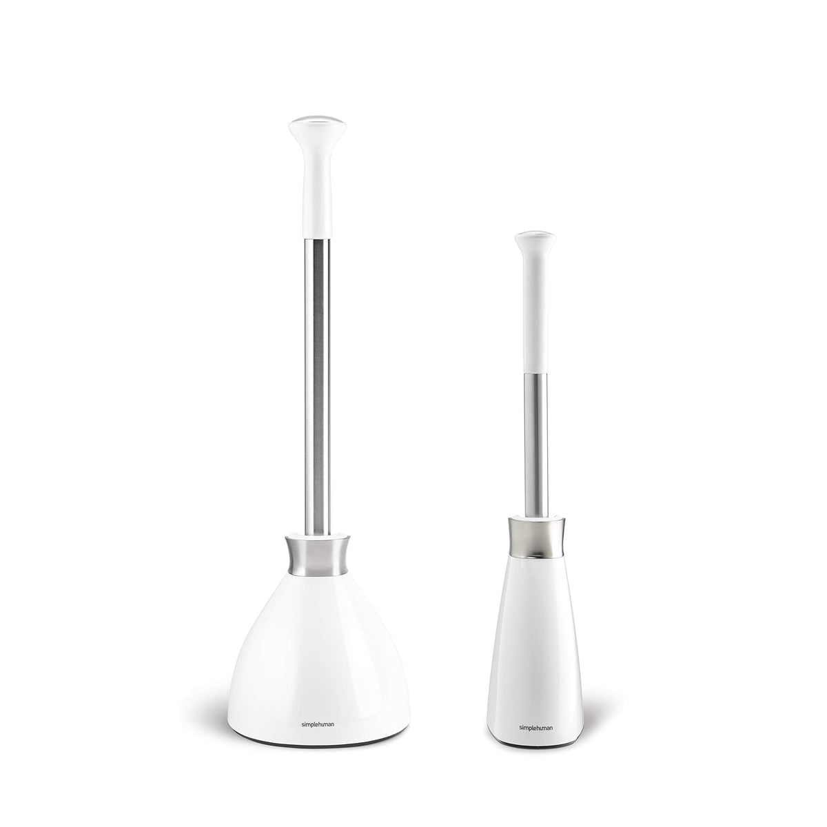 Simplehuman stainless steel construction offers durable, rust-proof daily use.
