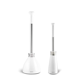 Simplehuman stainless steel construction offers durable, rust-proof daily use.