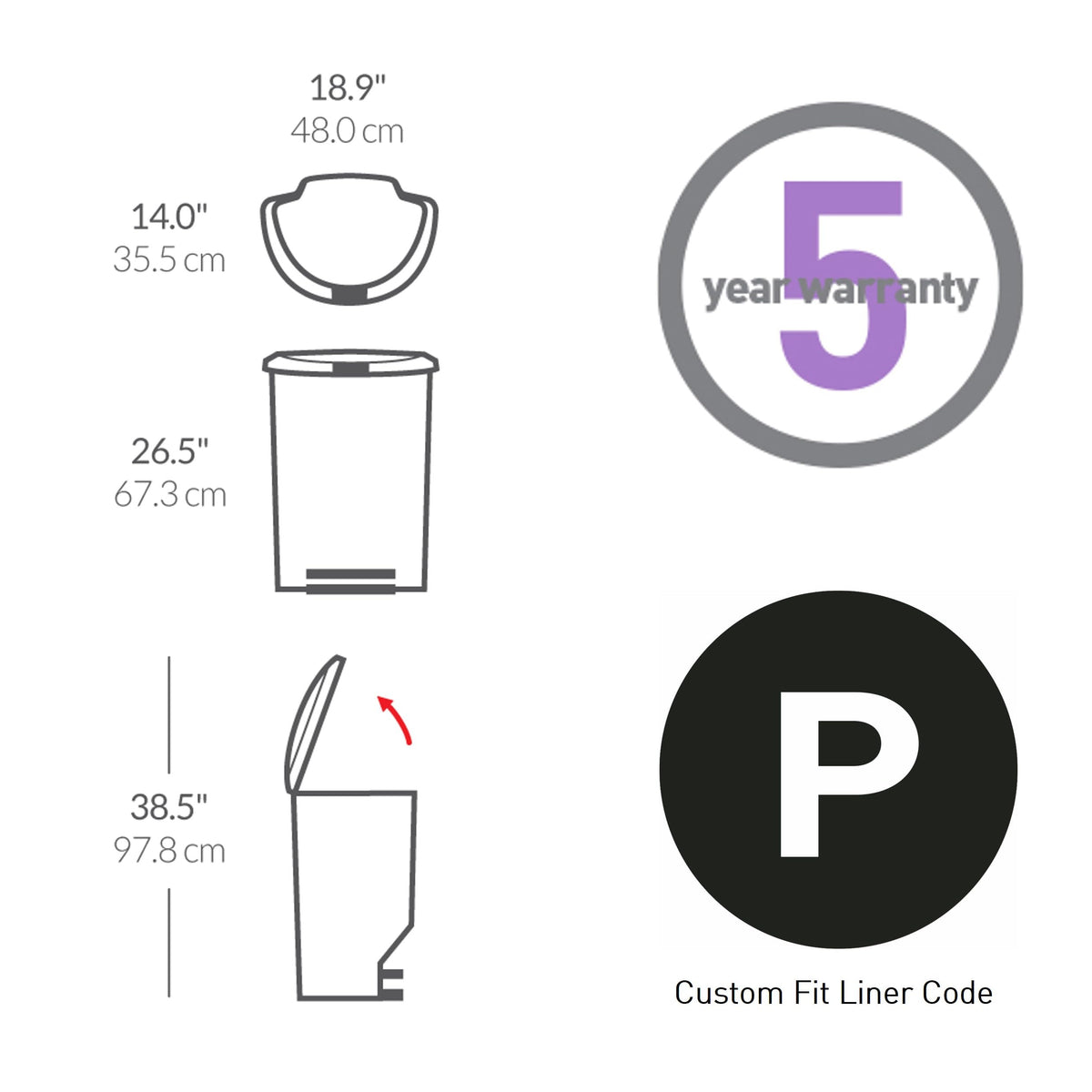 Studio Edition cream plastic body blends with kitchen decor.