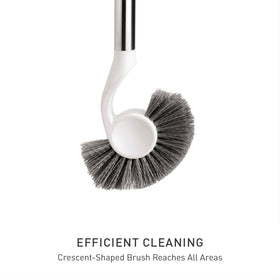 simplehuman dome cover keeps the brush hygienic and discreet when stored