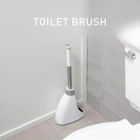 simplehuman toilet brush with stainless steel rod supports durability for regular, vigorous cleaning