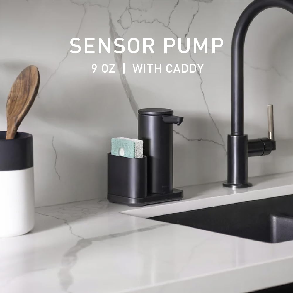 Simplehuman touchless dispenser sensor enabling effortless soap use