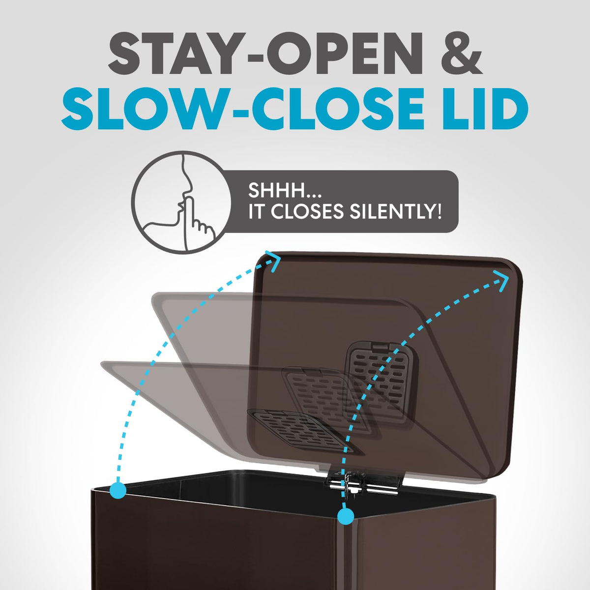 SIMPLI-MAGIC 50L removable liner for easy bag changes