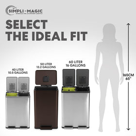 SIMPLI-MAGIC 50L smudge resistant finish stays clean between uses