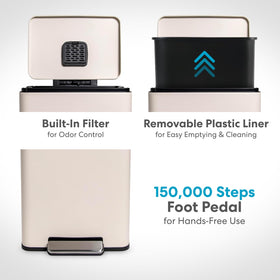 SIMPLI-MAGIC built-in odor filter helping control smells between cleans