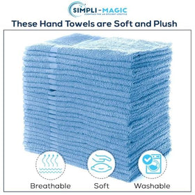 SIMPLI-MAGIC towels in bathroom display support daily hand drying and guest readiness.