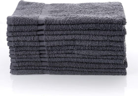 Simpli-Magic cotton hand towels gray color for stylish, practical use.