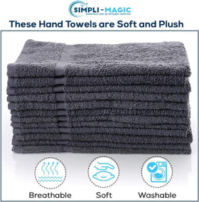 Simpli-Magic cotton hand towels in gym bag for easy, fast drying.