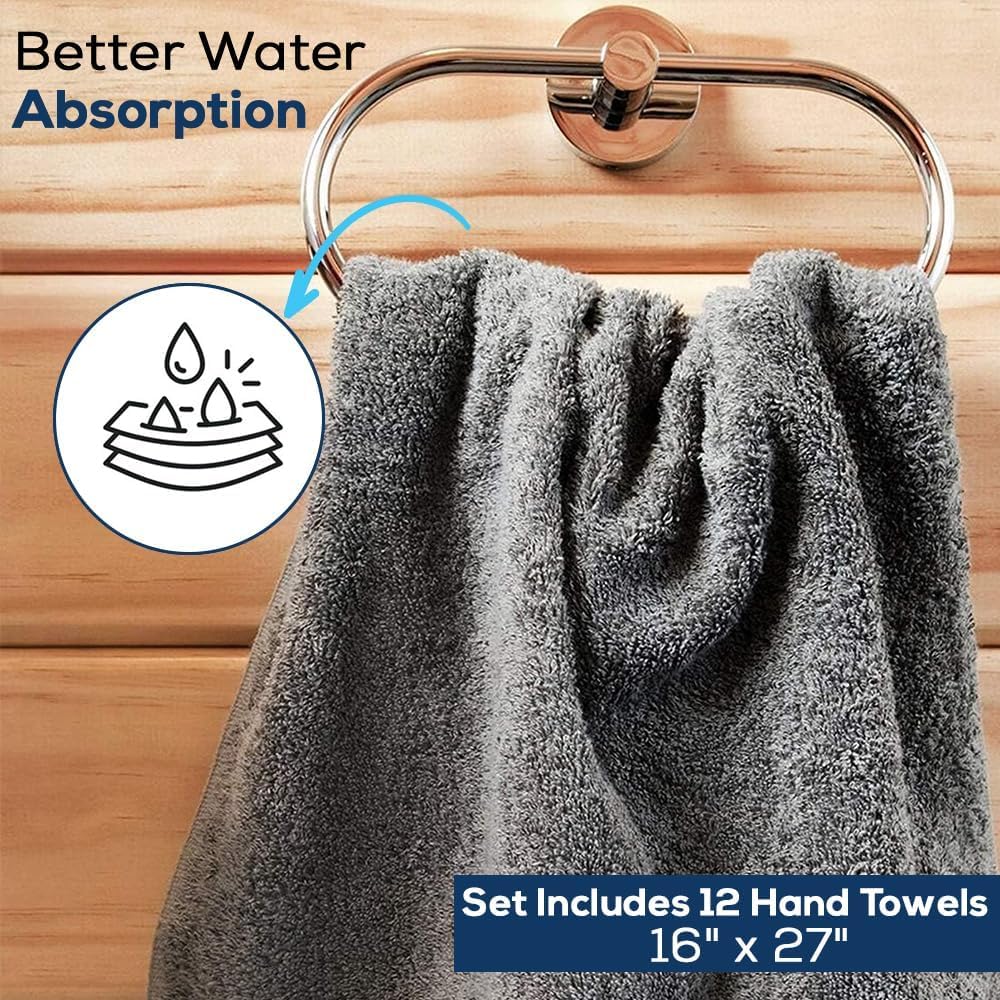 Simpli-Magic cotton hand towels on counter for hand drying after meals.