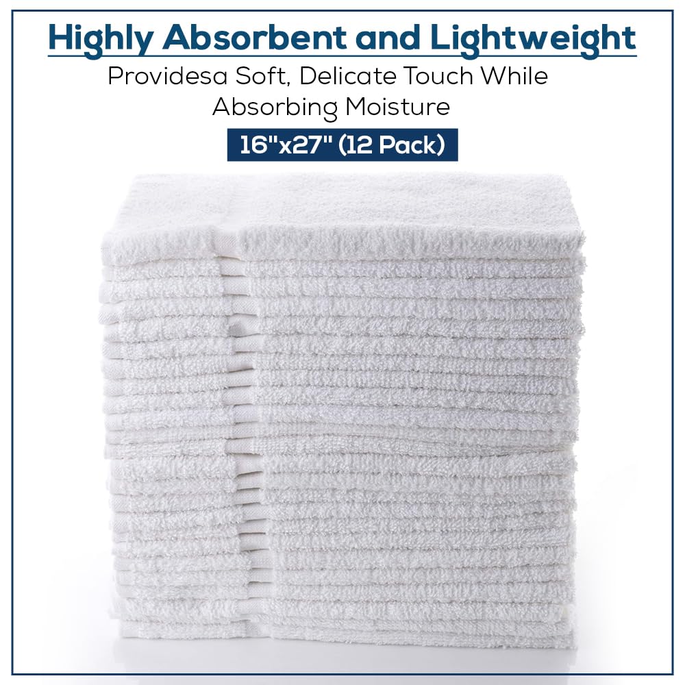 SIMPLI-MAGIC white hand towels close-up plush cotton texture