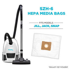 Simplicity SZH-6 Type Z bags with a rubber gasket ensure a tight seal during bag changes.