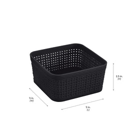 Simplify 10-piece organizing set easy-clean surfaces simplify maintenance.