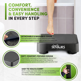 Simply Seniors bed steps use with adjustable height for high beds