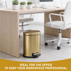 Non-slip base keeps the SIMPLYKLEEN can steady on any floor