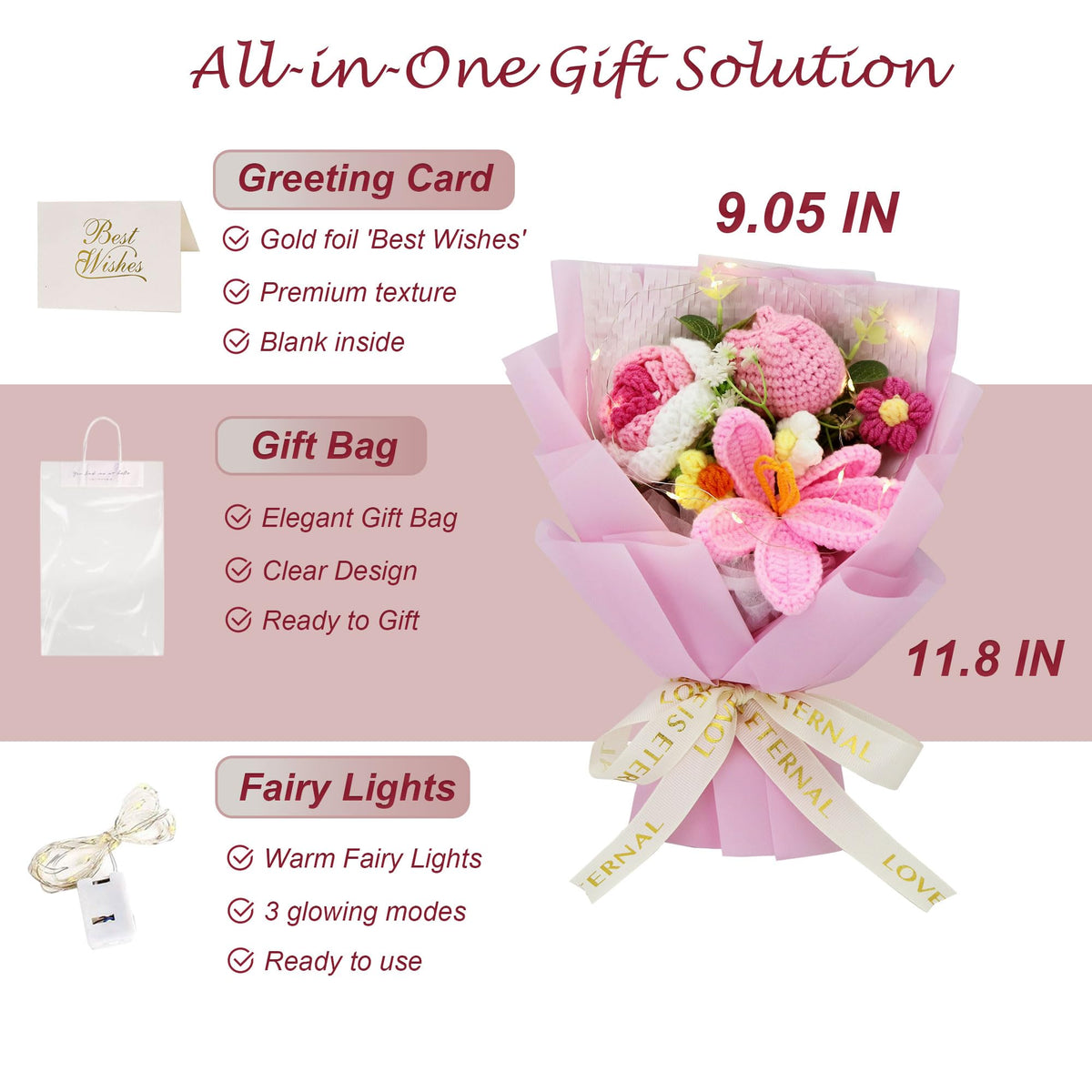 SimuPurol wrapping fabric elevates bouquet presentation